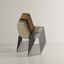 MAARTEN PLASTIC Sled base - Dining Chair - Designer Furniture - Silvera Uk