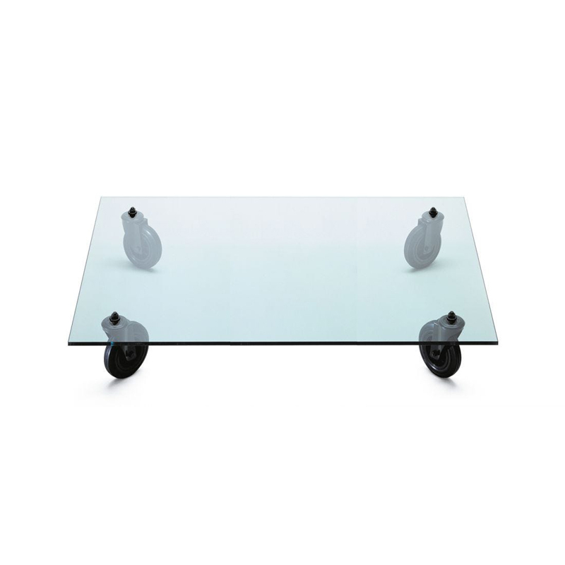 TAVOLO CON RUOTE Rectangular - Coffee Table - Designer Furniture - Silvera Uk