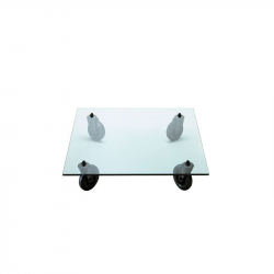 TAVOLO CON RUOTE Square - Coffee Table - Designer Furniture -  Silvera Uk