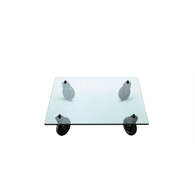TAVOLO CON RUOTE Square - Coffee Table - Designer Furniture - Silvera Uk