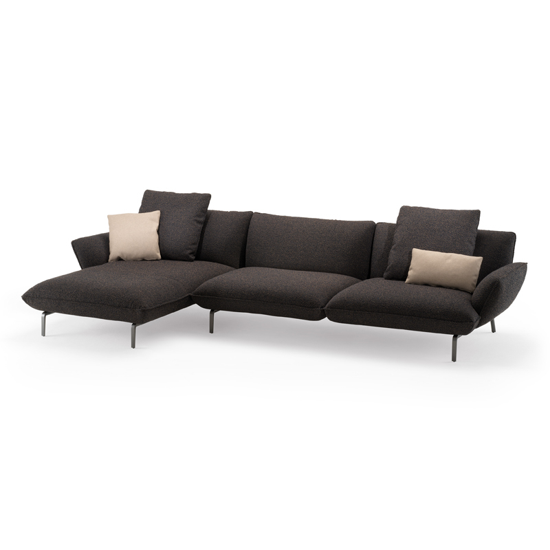 DOVE L 345 with chaise longue - Sofa - Designer Furniture - Silvera Uk