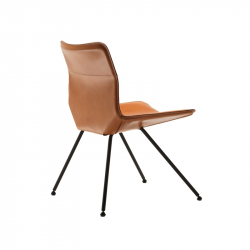 DAN Leather - Dining Chair - Designer Furniture - Silvera Uk
