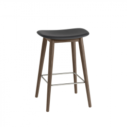 FIBER BAR STOOL wooden legs H65 - Bar Stool - Designer Furniture -  Silvera Uk