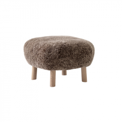 LITTTLE PETRA ATD1 Sheepskin - Pouffe - Designer Furniture -  Silvera Uk