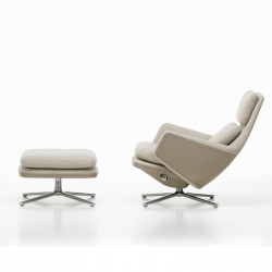 GRAND RELAX & OTTOMAN Fabric - Easy chair - Designer Furniture - Silvera Uk