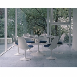 SAARINEN Arabescato marble - Dining Table - Designer Furniture - Silvera Uk
