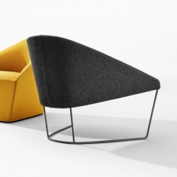 COLINA M Steel base - Easy chair - Designer Furniture - Silvera Uk