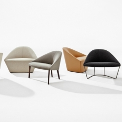 COLINA M wooden legs - Easy chair - Designer Furniture - Silvera Uk