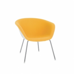 DUNA LOUNGE chrome legs - Easy chair - Designer Furniture -  Silvera Uk