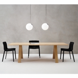 CROSS 240x98 oak - Dining Table - Designer Furniture - Silvera Uk