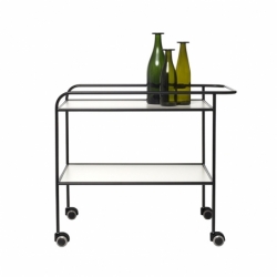 STEEL PIPE DRINK TROLLEY - Trolley - Designer Furniture - Silvera Uk