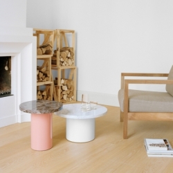 CT09 ENOKI Ø 40 x H 40 - Side Table - Designer Furniture - Silvera Uk