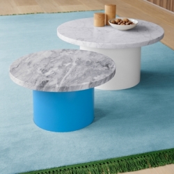 CT09 ENOKI Ø 70 x H 35 - Coffee Table - Designer Furniture - Silvera Uk