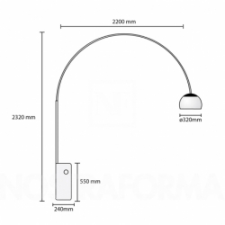 ARCO - Floor Lamp - Designer Lighting - Silvera Uk