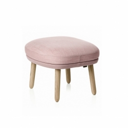 Footrest RO wooden legs - Pouffe - Designer Furniture -  Silvera Uk